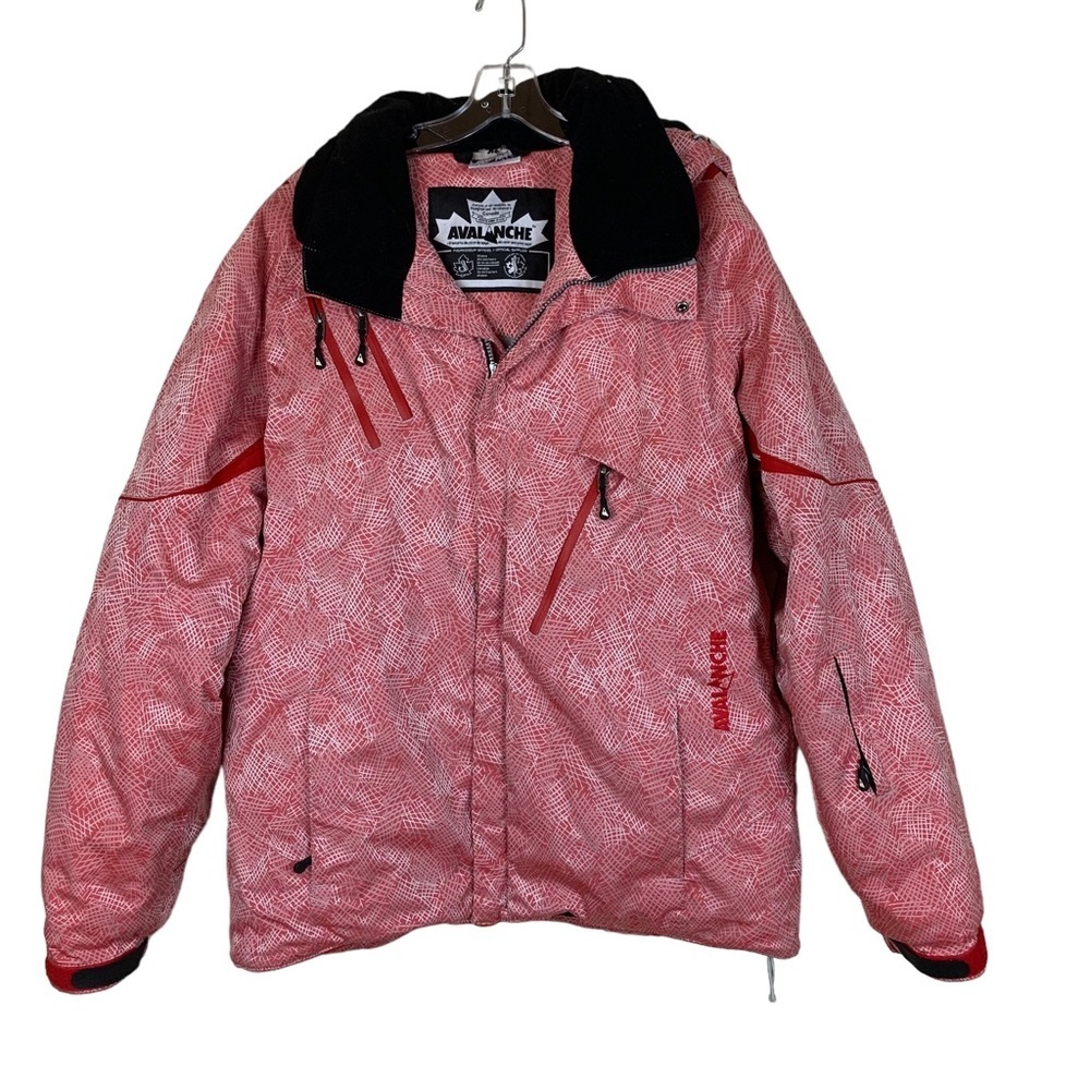 Avalanche Red/White Women’s Ski Jacket - XL